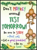 Don't monkey around note clip art by DJ Inkers