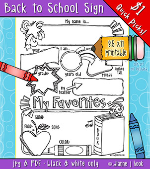 Welcome kids back to school with a whimsical coloring page by DJ Inkers