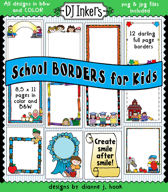 classroom border clipart