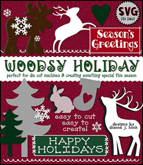 Woodsy Holiday Cut-Out Collection - SVG Files