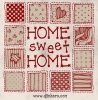 Home sweet home sampler made with DJ Crisscross font by DJ Inkers