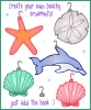 beach ornaments clip art by DJ Inkers