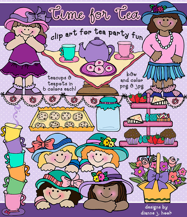 tea party clip art free downloads