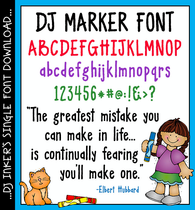 try dj inkers clip art fonts and printables for free