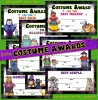 Cute printable costume award certificates for Halloween by DJ Inkers