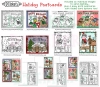 Holiday postcards to color and send to a friend by DJ Inkers