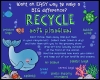 Make a difference. Recycle soft plastics! Created with DJ Inkers sea life clip art