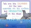 islands quote with seals and ocean clip art by DJ Inkers