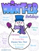 Winter Holiday Text Blocks Clip Art Borders, Notes and Labels