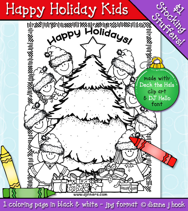 holiday coloring pages to print