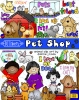 Pet Shop Critters animal clip art for kids by DJ Inkers