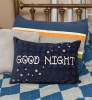 Good night pillow with DJ Fiddlesticks Cricut lettering by DJ Inkers