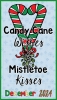 Candy cane wishes and mistletoe kisses made with clip art and fonts by DJ Inkers