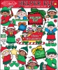 Cute helper elf clip art for kids and Christmas by DJ Inkers