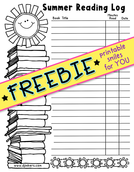 Summer Reading Log - Printable Freebie