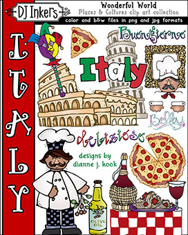 Italy Clip Art - Wonderful World Download