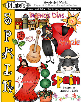 Spain Clip Art - Wonderful World Download