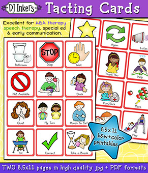 Tacting Cards - Printable Communications Chart or Digital Download