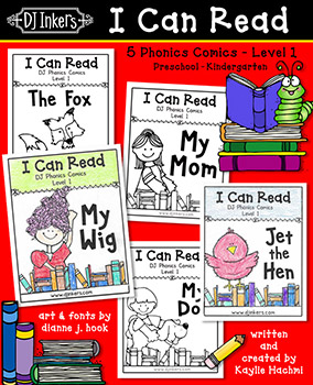 I Can Read Phonics Comics Mini Books - Level 1