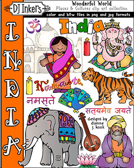 India Clip Art - Wonderful World Download