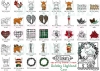 Holiday Highland Cow Clip Art Download