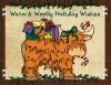 Warm woolly holiday wishes from DJ Inkers Highland cow clip art